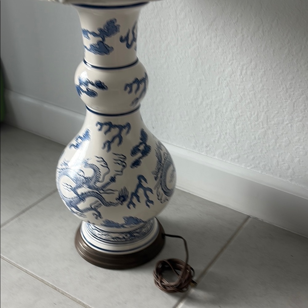 Elegant Blue and White Vase